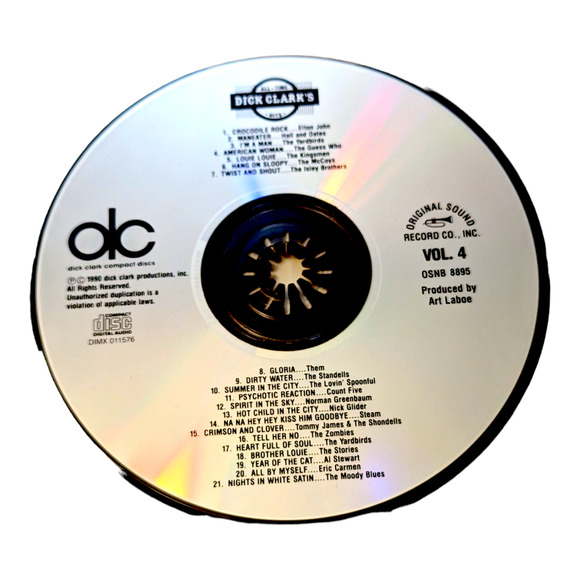 Lot of 2 Dick Clark's All Time Hits CDs Volumes 3 & 4 Vintage Music - Picture 7 of 7